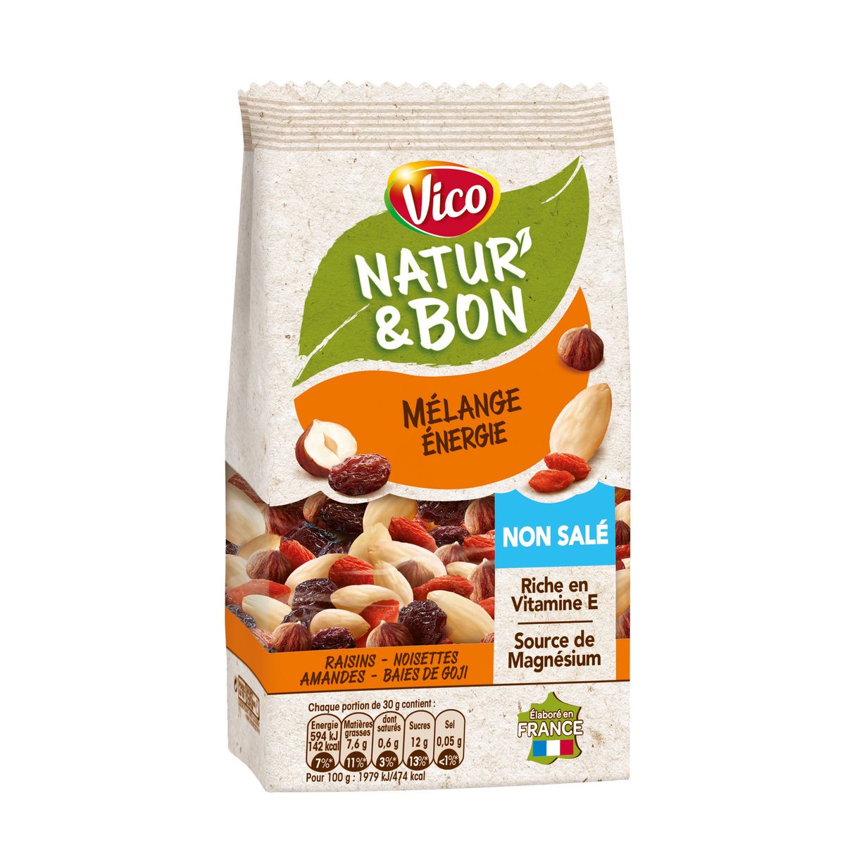 VICO Natur'&bon mélange énergie non salé 200g