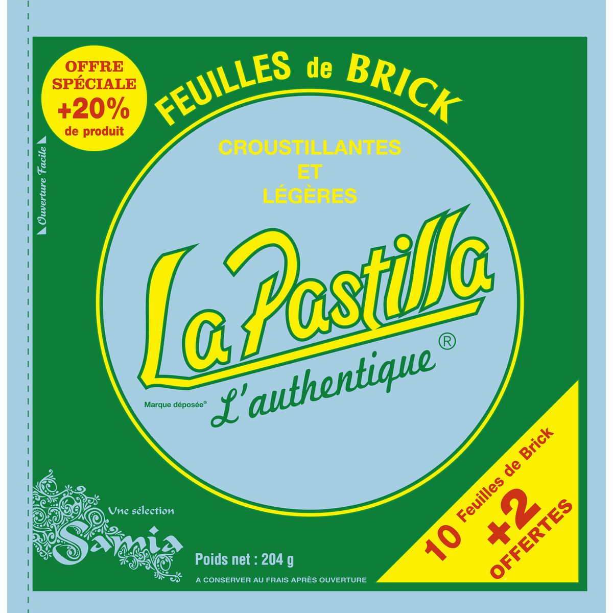 LA PASTILLA Feuilles de brick 10+2 offertes 204g