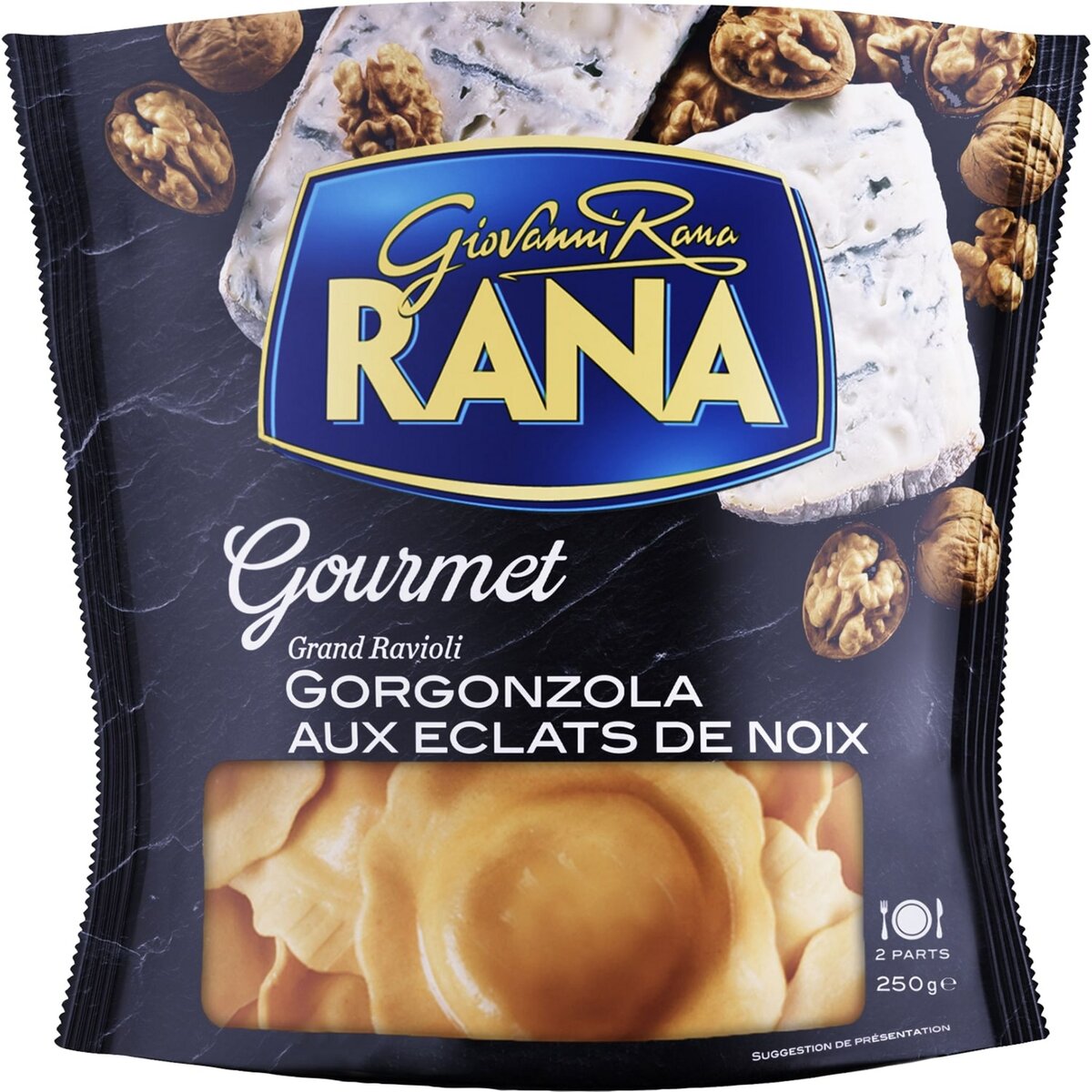 RANA Grand ravioli au gorgonzola et éclats de noix 2-3 portions 250g