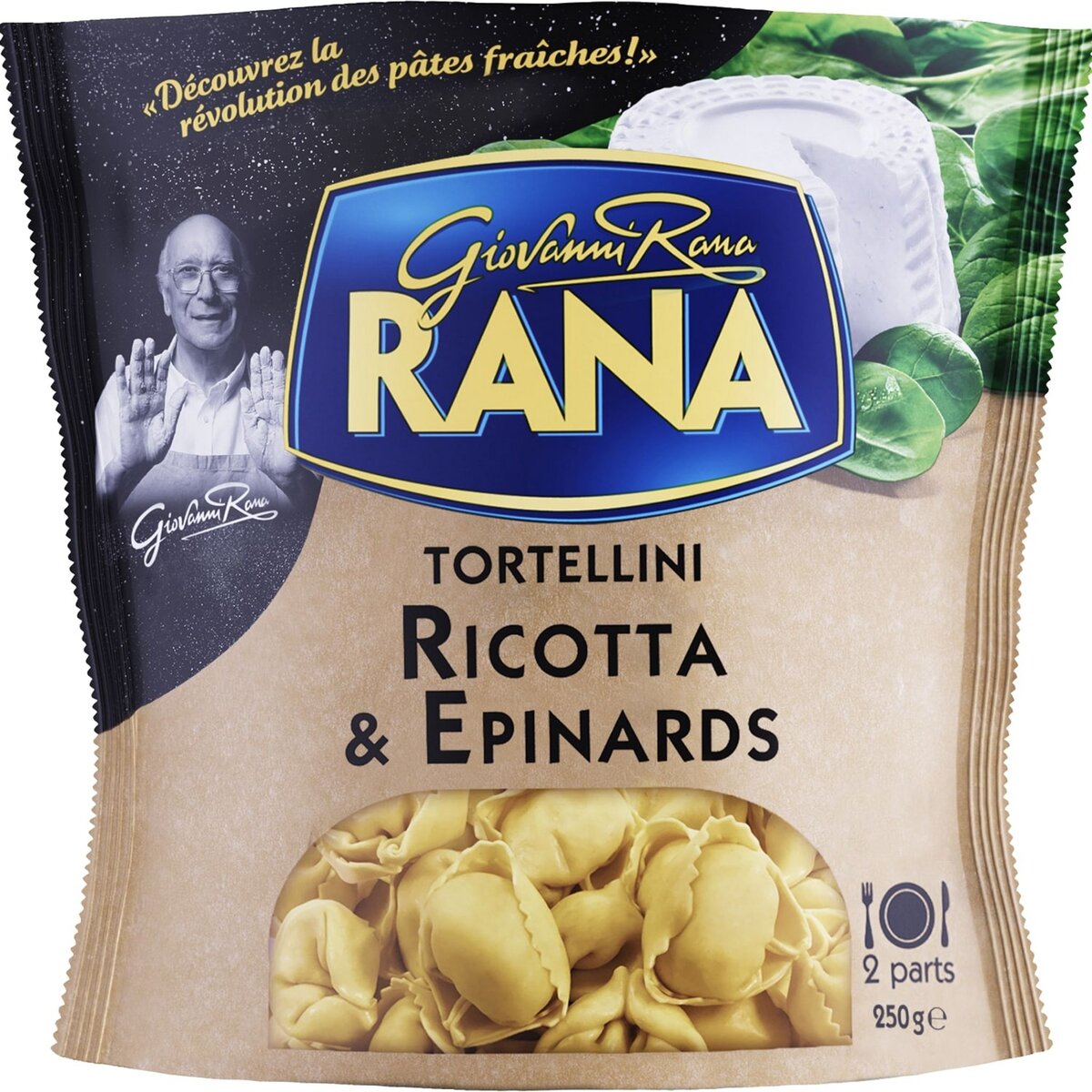 RANA Tortellini ricotta et épinard 2 portions 250g