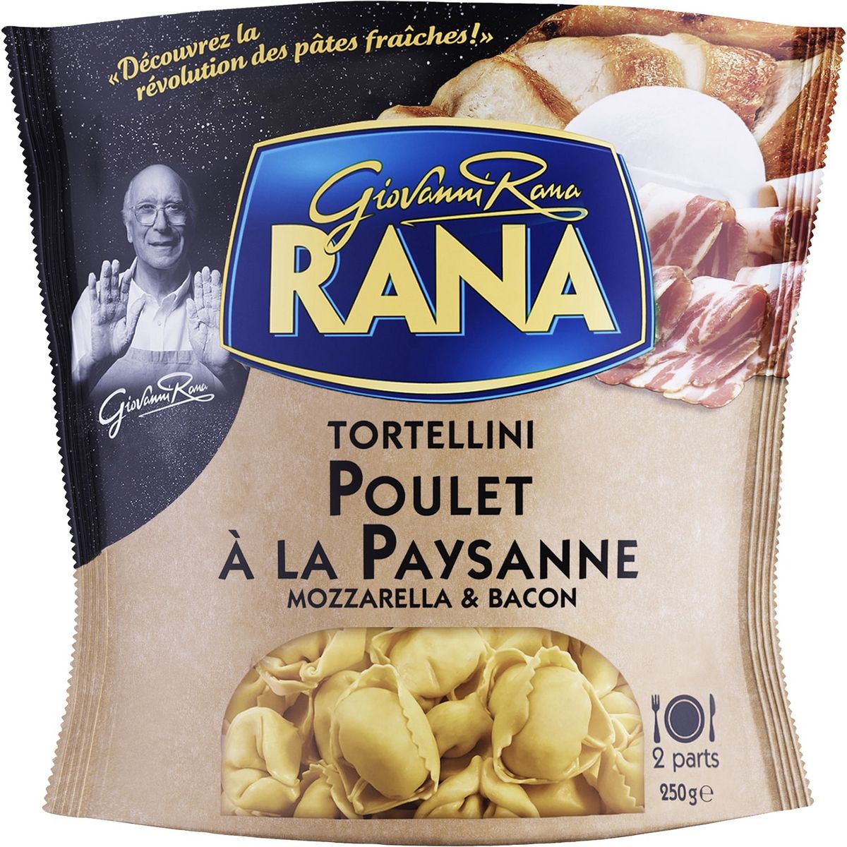 RANA Tortellini poulet à la paysanne 2 portions 250g