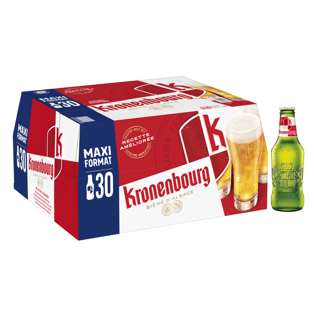 KRONENBOURG Bière blonde 4,2% bouteilles 30x25cl