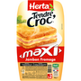 HERTA Tendre croc' maxi jambon et fromage 2 pièces 300g