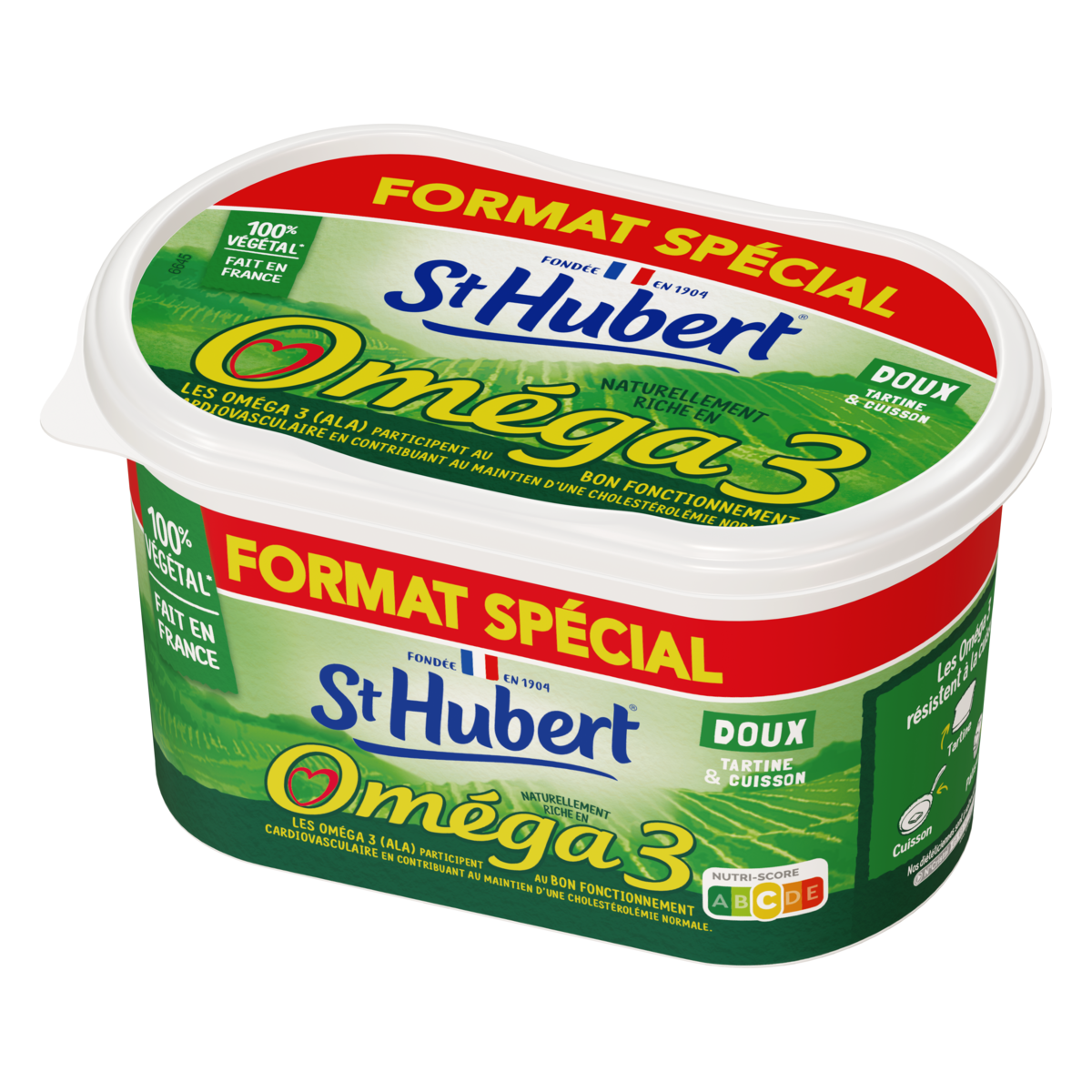 ST HUBERT Margarine oméga 3 doux 600g
