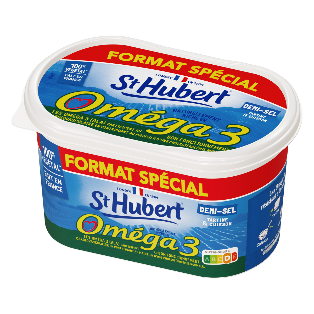 ST HUBERT Margarine oméga 3 demi-sel 600g
