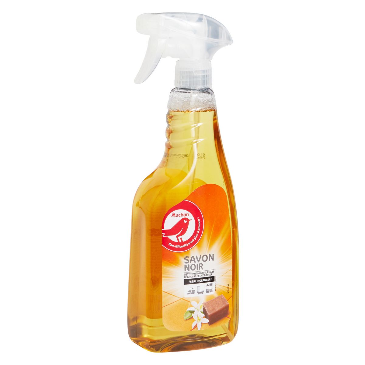 AUCHAN Nettoyant spray multi-usages au savon noir 750ml