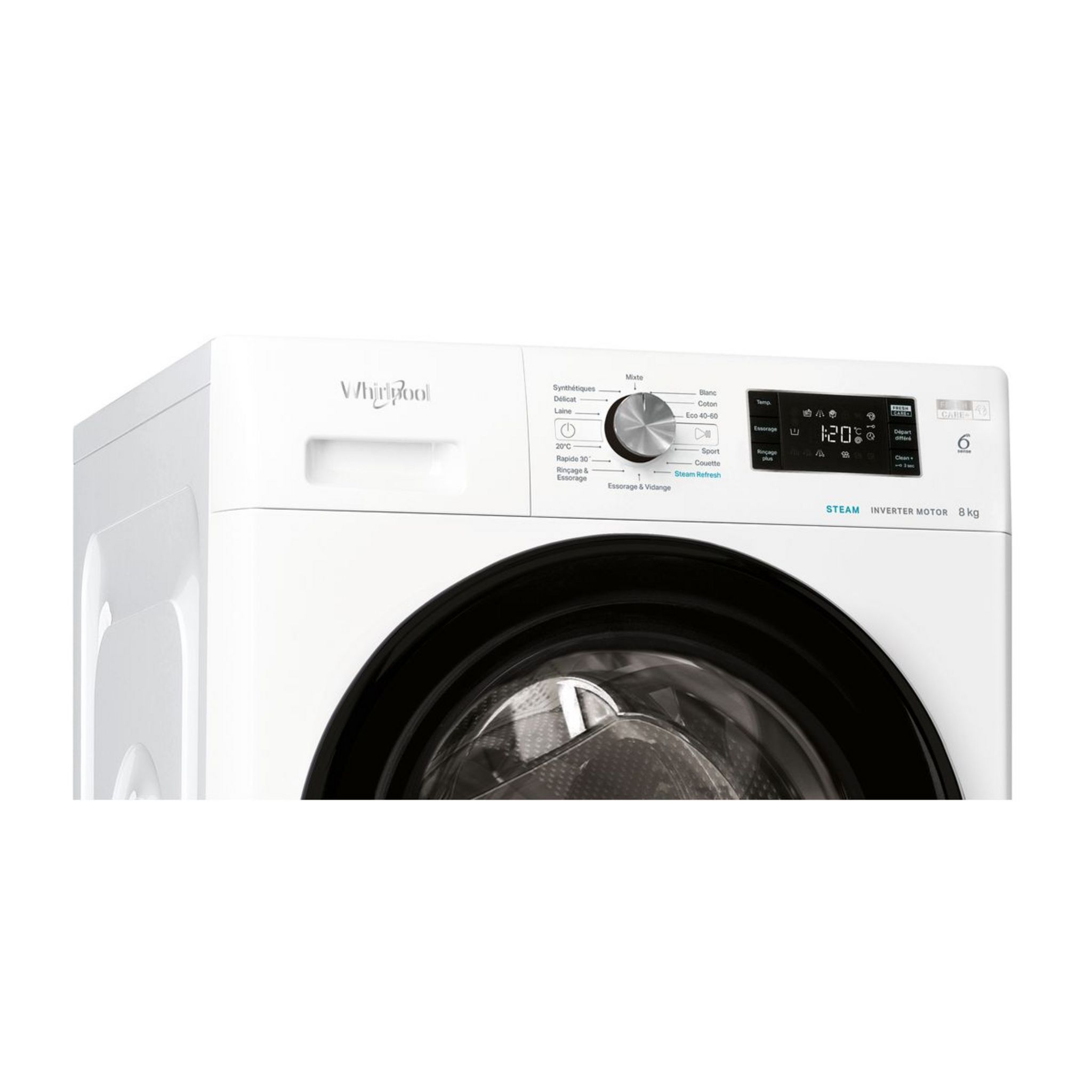 Voir la diapositive 11 : WHIRLPOOL Lave linge hublot FFB8458BVFR, 8 kg, 1400 T/min