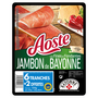 AOSTE Jambon de Bayonne IGP 6 tranches+ 2 offertes 134g