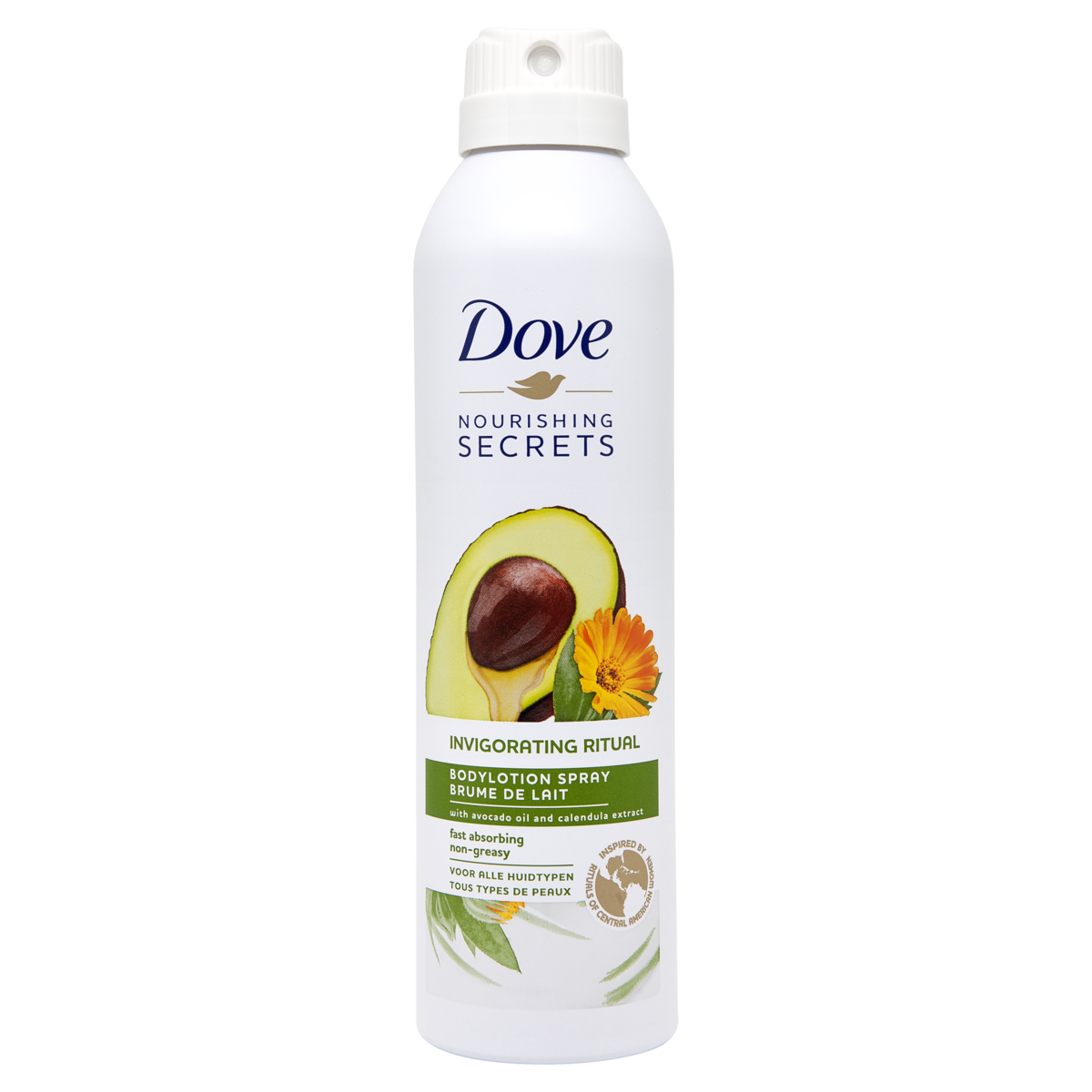 DOVE Nourishing Secret Brume de lait corps tous types de peaux 190ml
