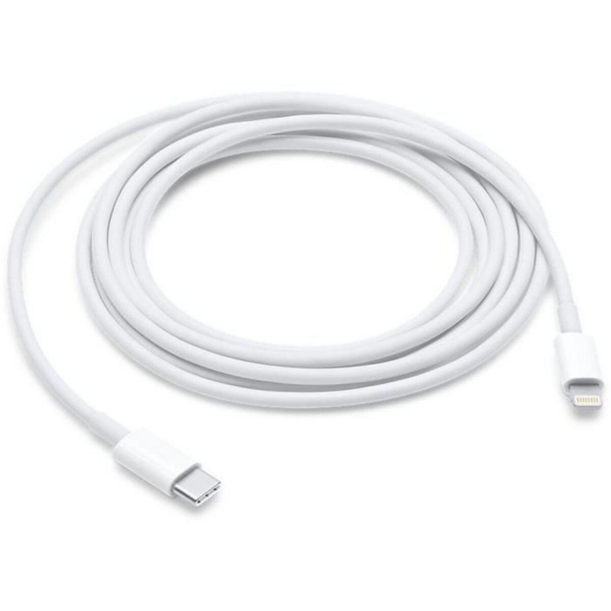 APPLE Câble adaptateur USB-Type C vers Lightning - Mâle/mâle - 2 mètres -  Blanc pas cher 