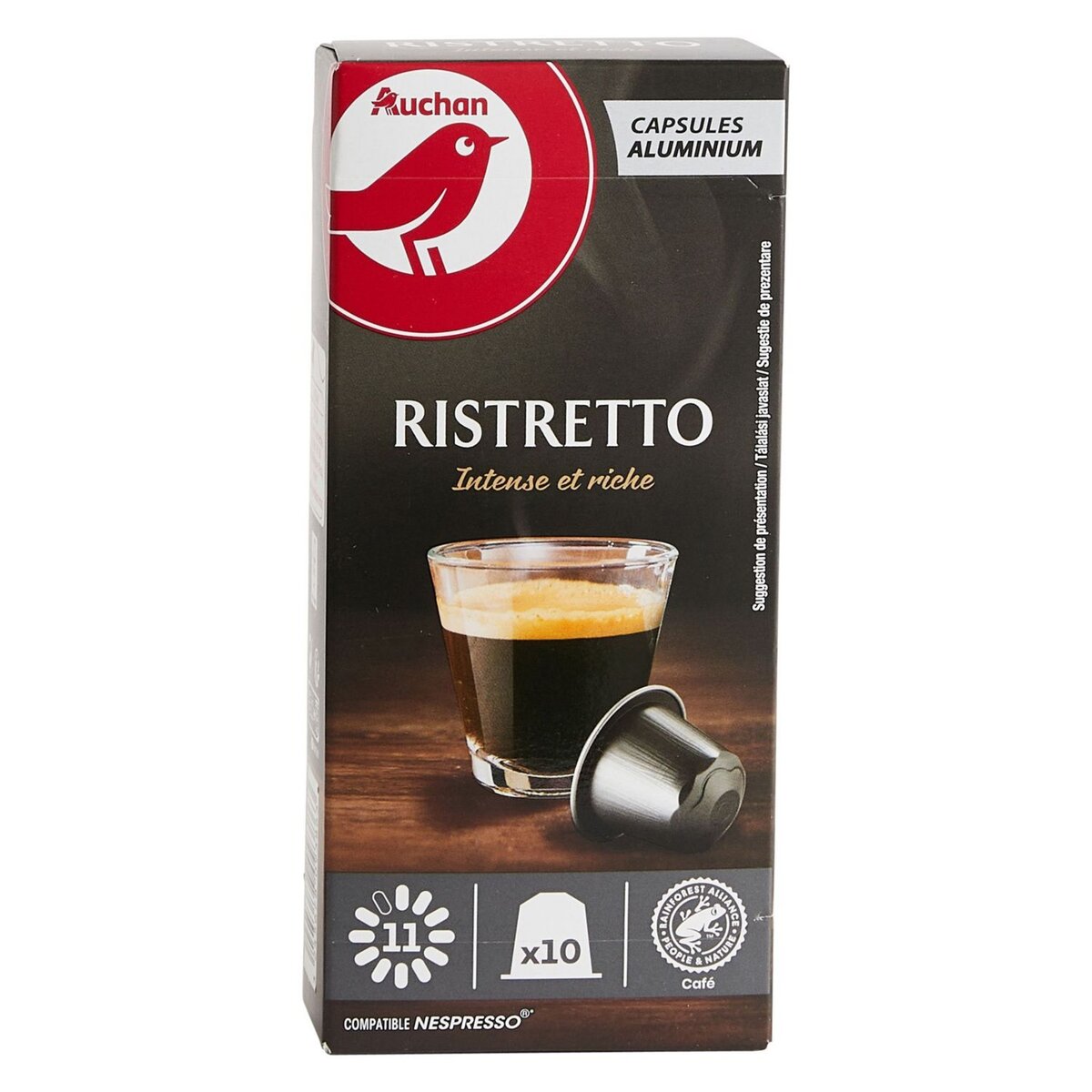 L'OR ESPRESSO Capsules de café ristretto intensité 11 compatibles Nespresso  20 capsules 104g pas cher 