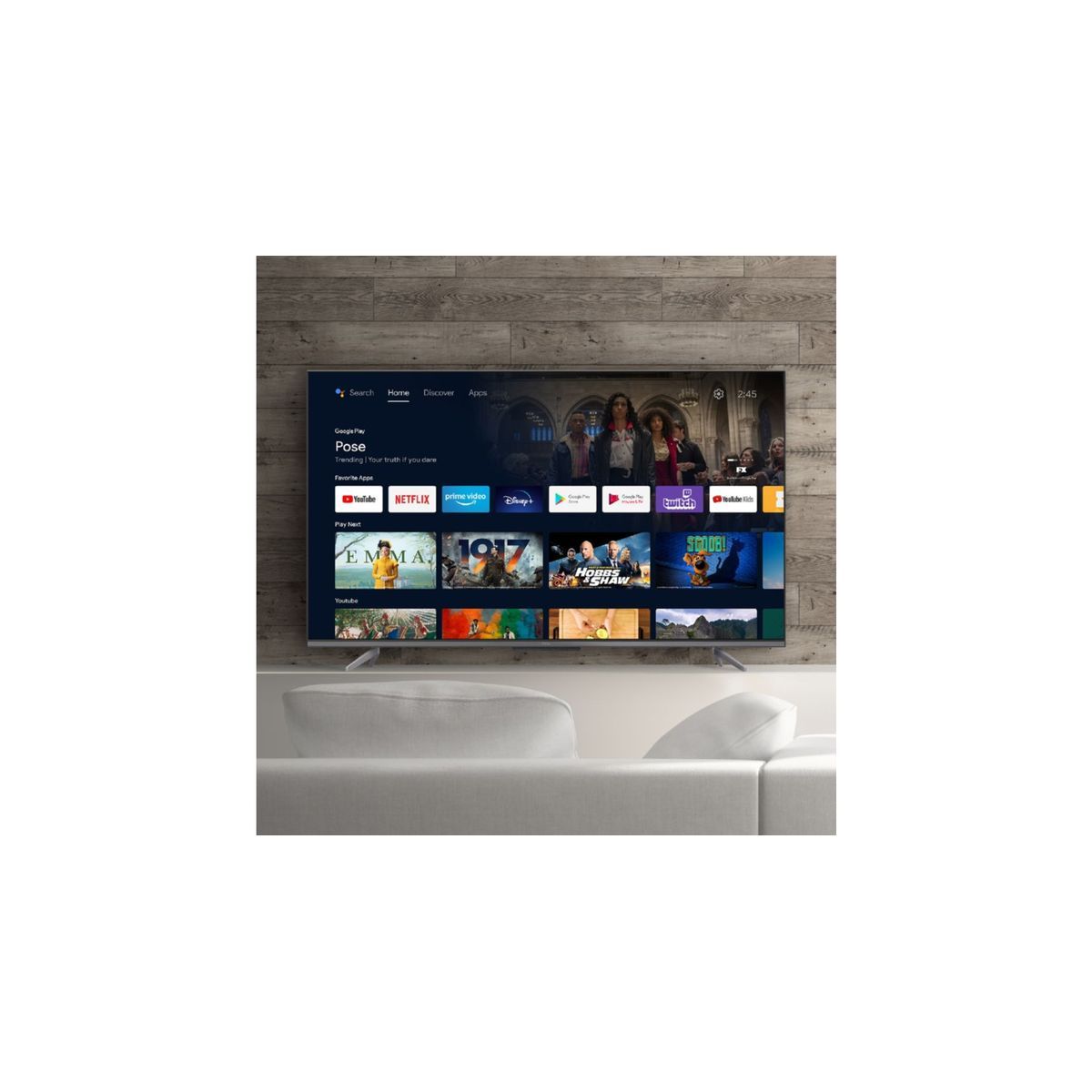 TCL 55P725 TV LED 4K UHD 140 cm Android TV 