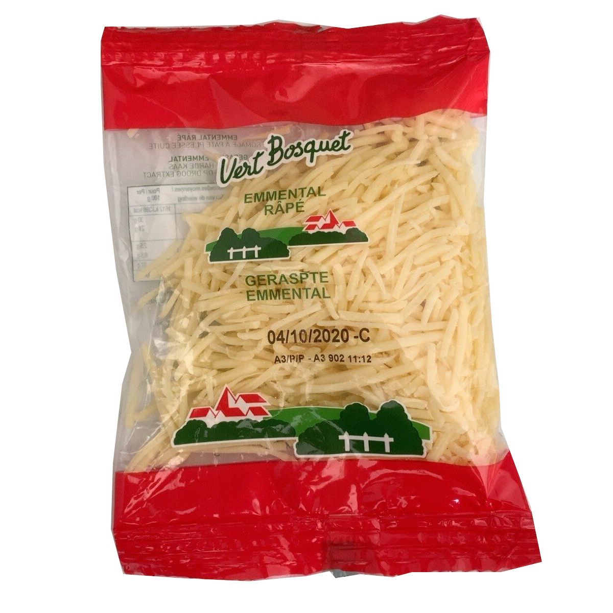 VERT BOSQUET Emmental râpé 3x70g