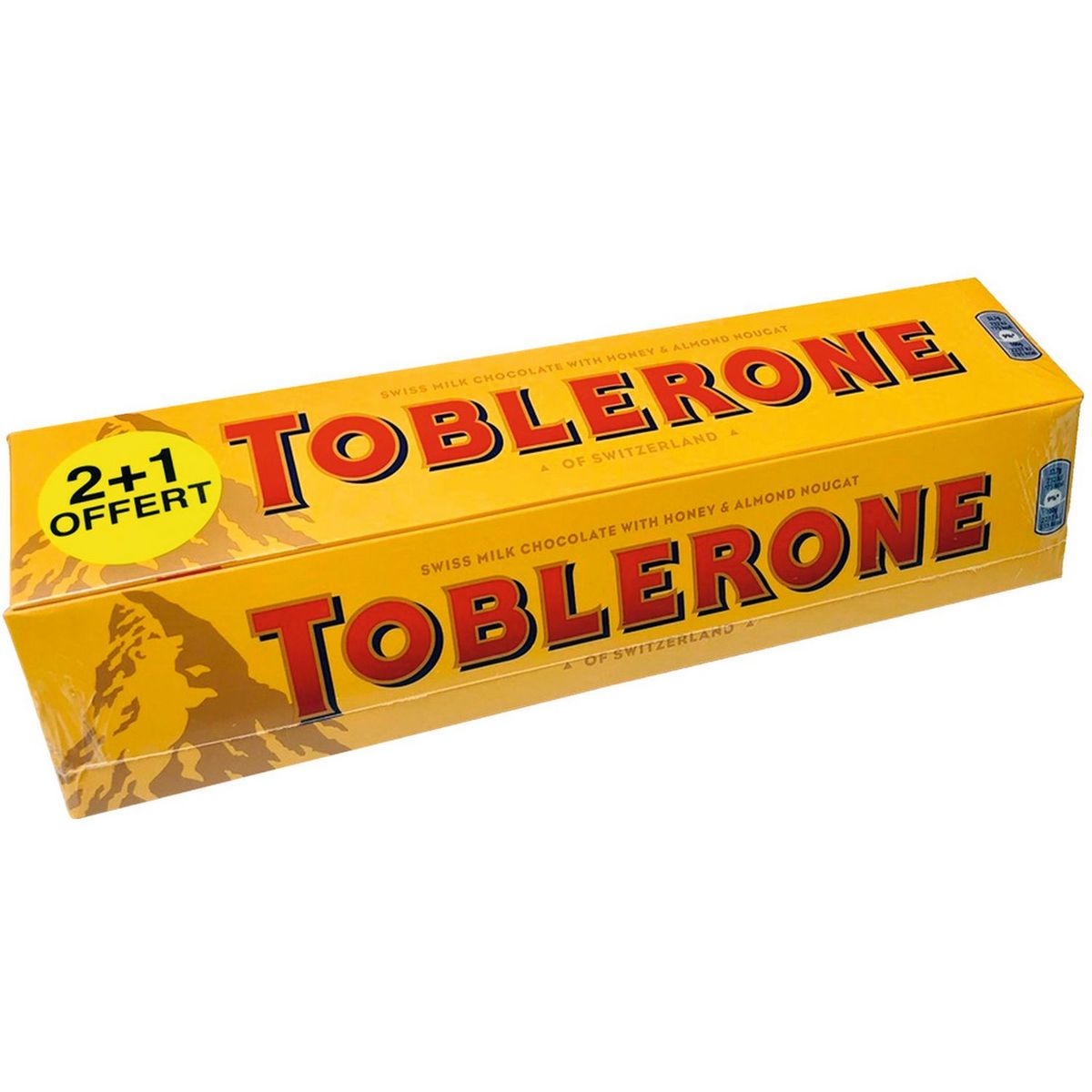 TOBLERONE Barre chocolat au lait 2 +1 offerte 1080g