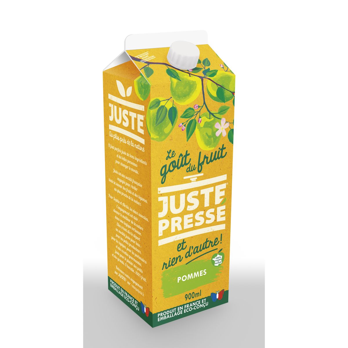 JUSTE PRESSÉ Pur jus de pommes 90cl