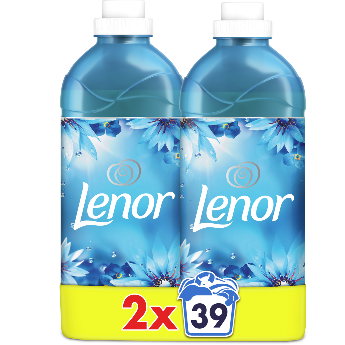 LENOR Adoucissant liquide envolée d'air frais 2x39 lavages