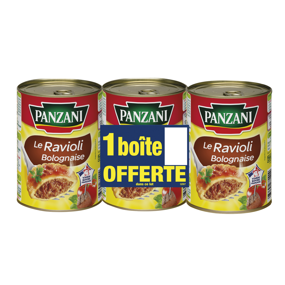 PANZANI La Ravioli bolognaise  lot de 3 2+1 offerte