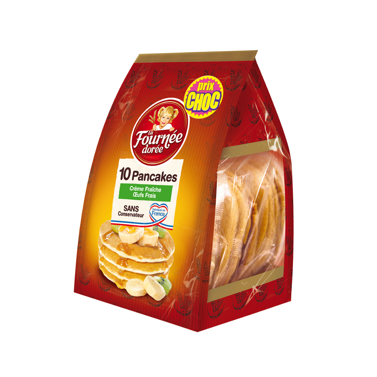 LA FOURNEE DOREE Pancakes à la crème et aux œufs frais 10 pièces 350g