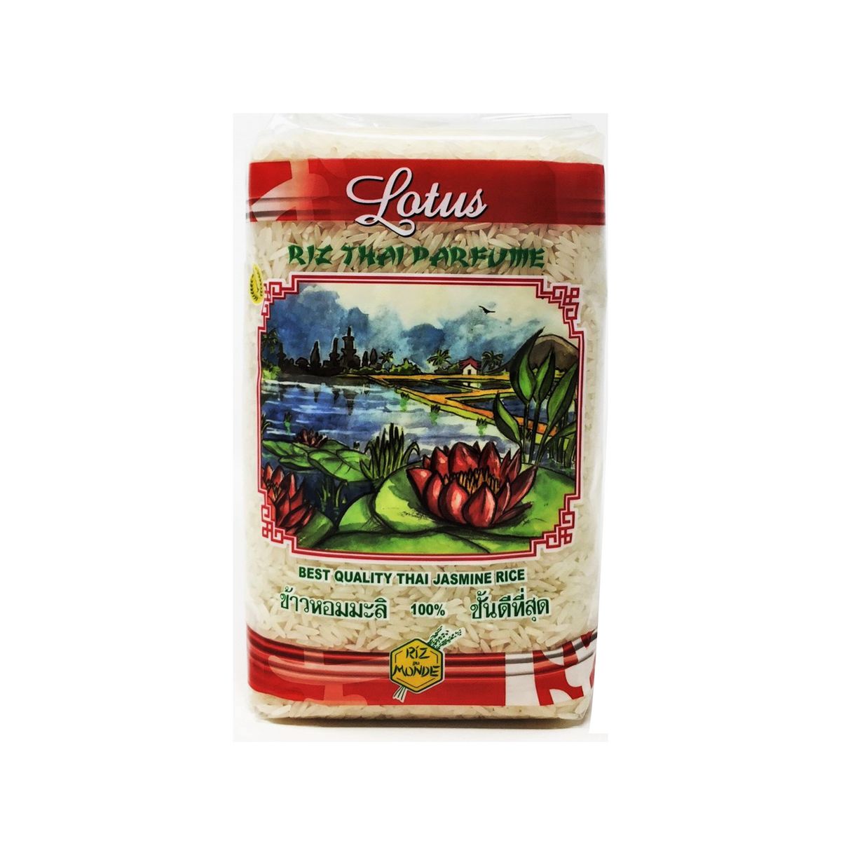 RIZ DU MONDE Riz long blanc parfumé lotus 1kg
