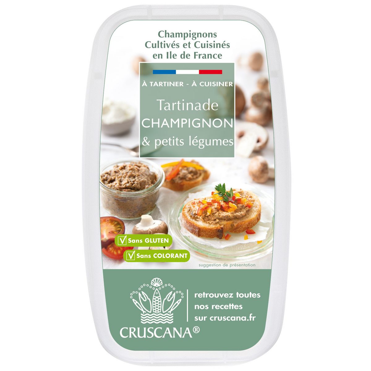 CRUSCANA Tartinade de champignon & petits légumes 100g