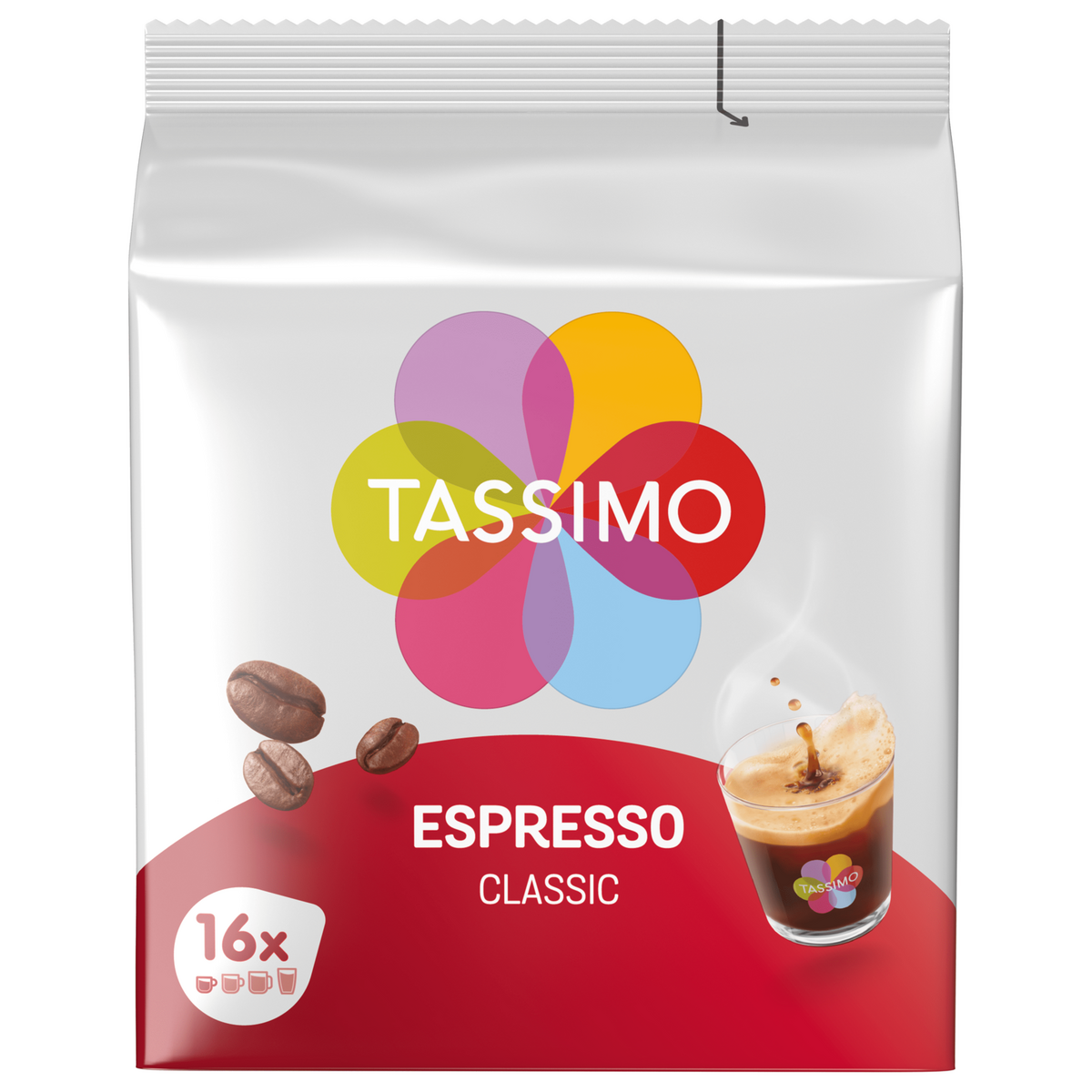 TASSIMO TASSIMO CAFE DOSETTES ESPRESSO CLASSIQUE 16 PC S 16 dosettes 96g  pas cher 