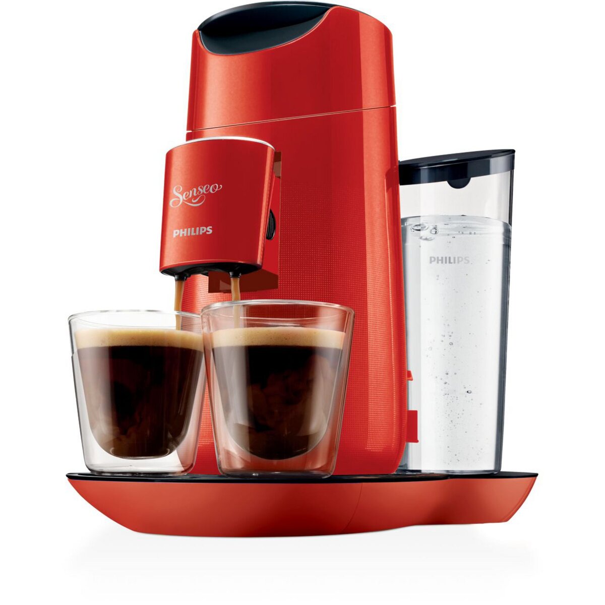 PHILIPS Cafetiere a dosette HD7870/81 Senseo Twist Rouge et Noir