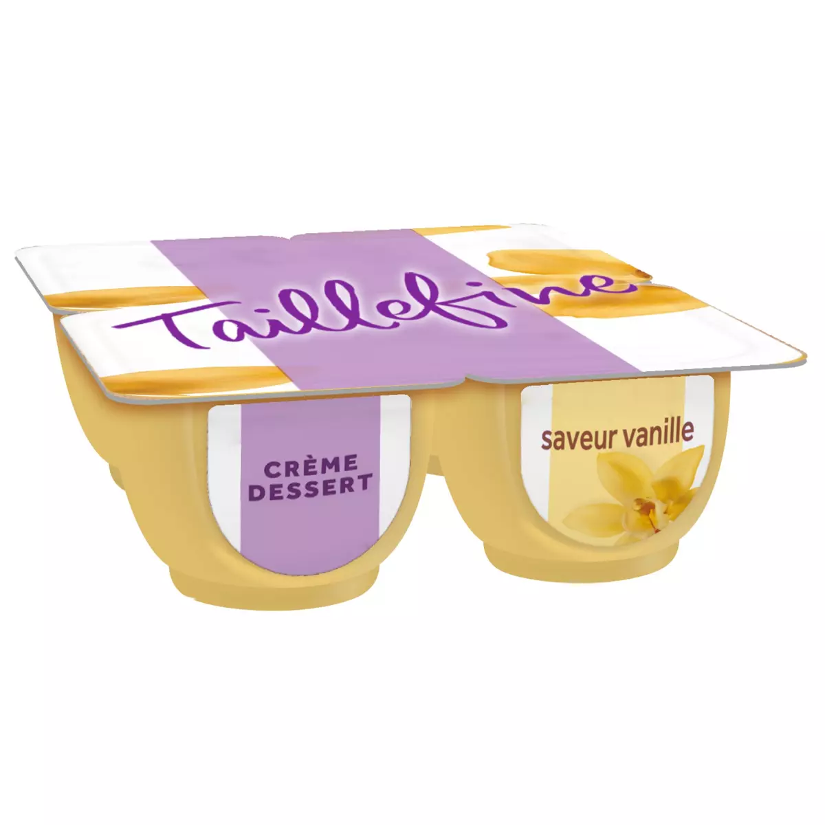 TAILLEFINE Crème dessert allégé vanille 0,9% MG 4x120g 4x120g