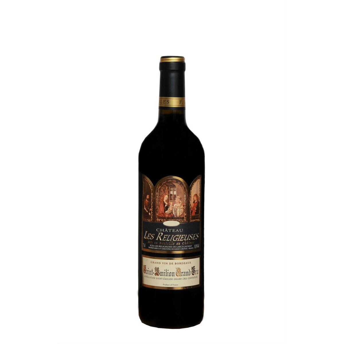 Vin rouge AOP Saint-Emilion grand cru Château Les Religieuses 2019 75cl