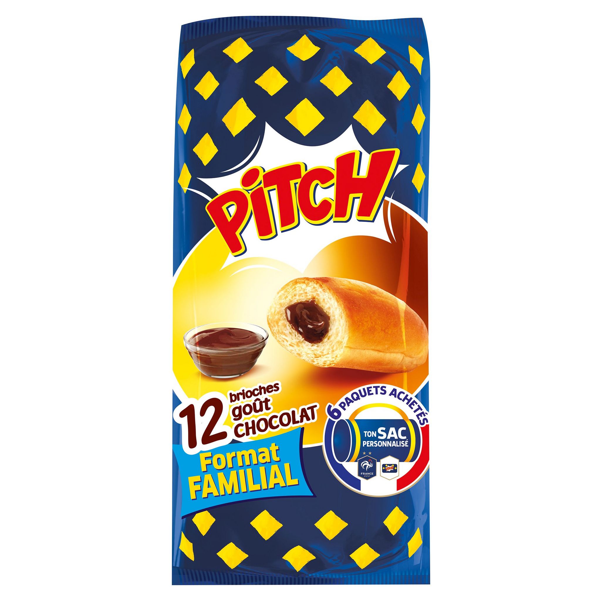 PITCH Brioches fourrées au chocolat 12 pièces 450g