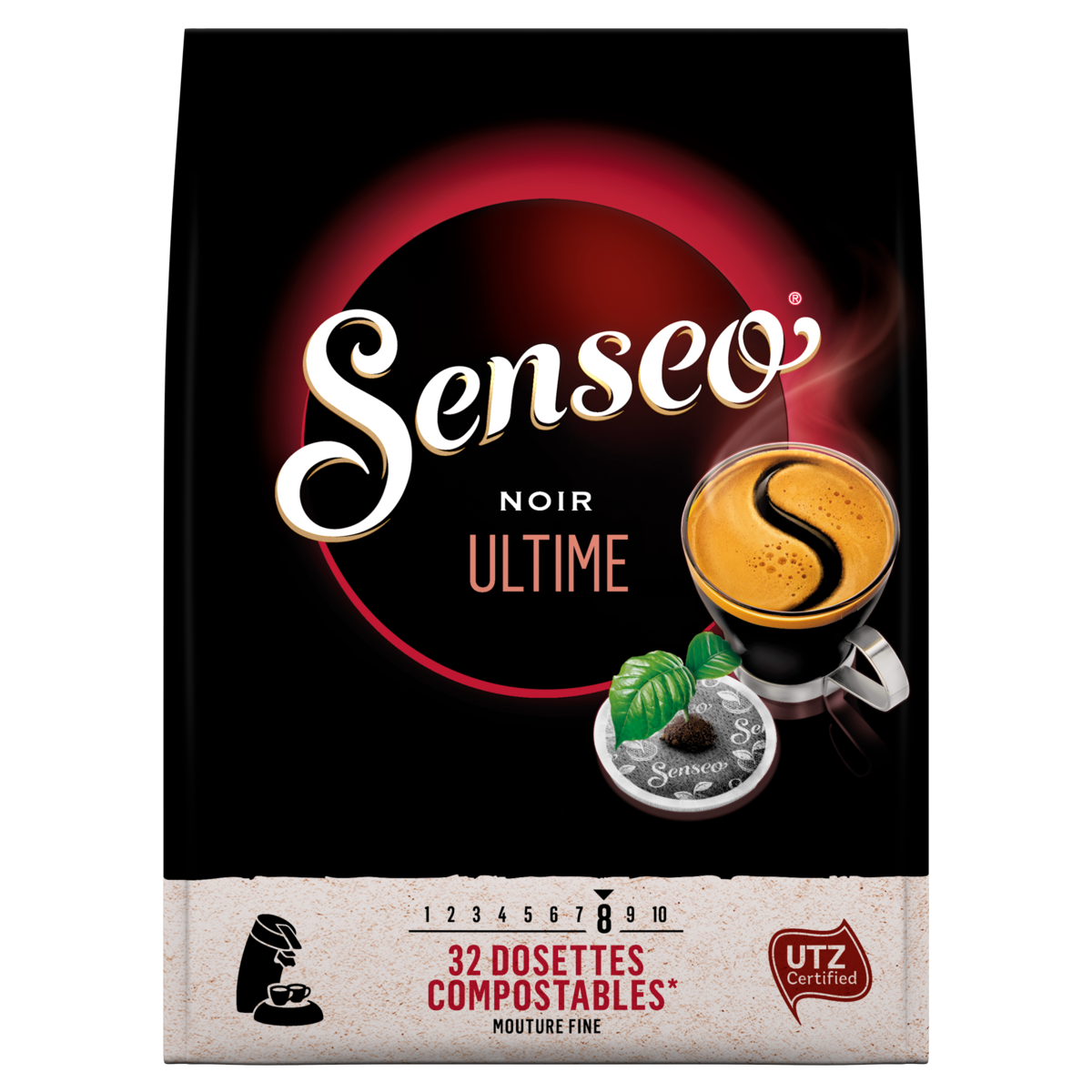 SENSEO Café noir ultime en dosette 32 dosettes 222g