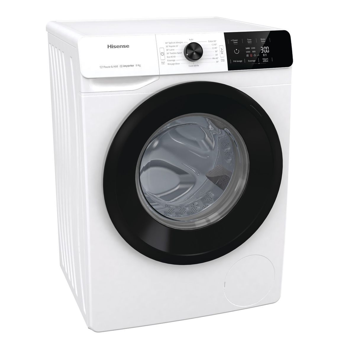 HISENSE Lave linge hublot HWGE8141V, 8 kg, 1400 T/min, B