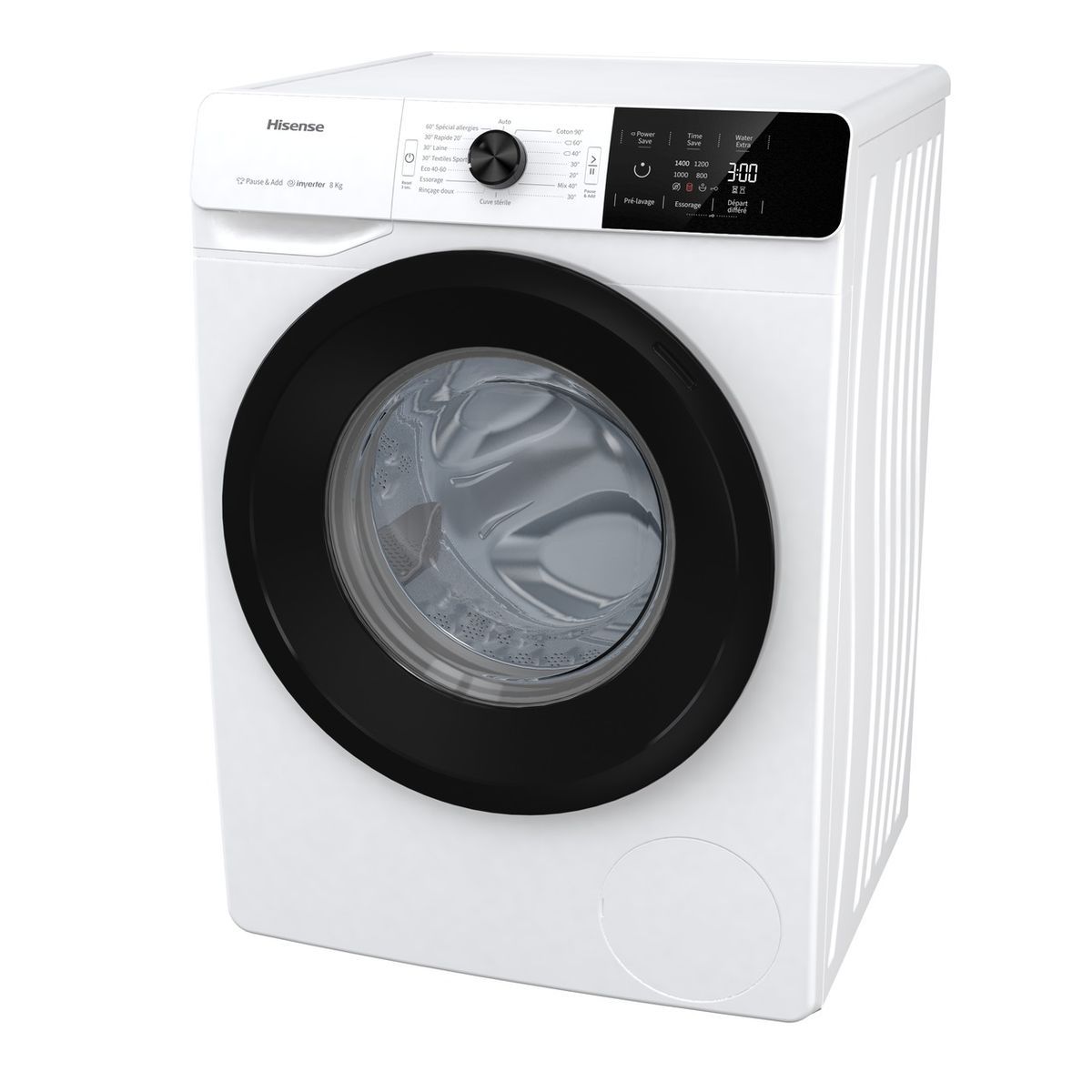 HISENSE Lave linge hublot HWGE8141V, 8 kg, 1400 T/min, B