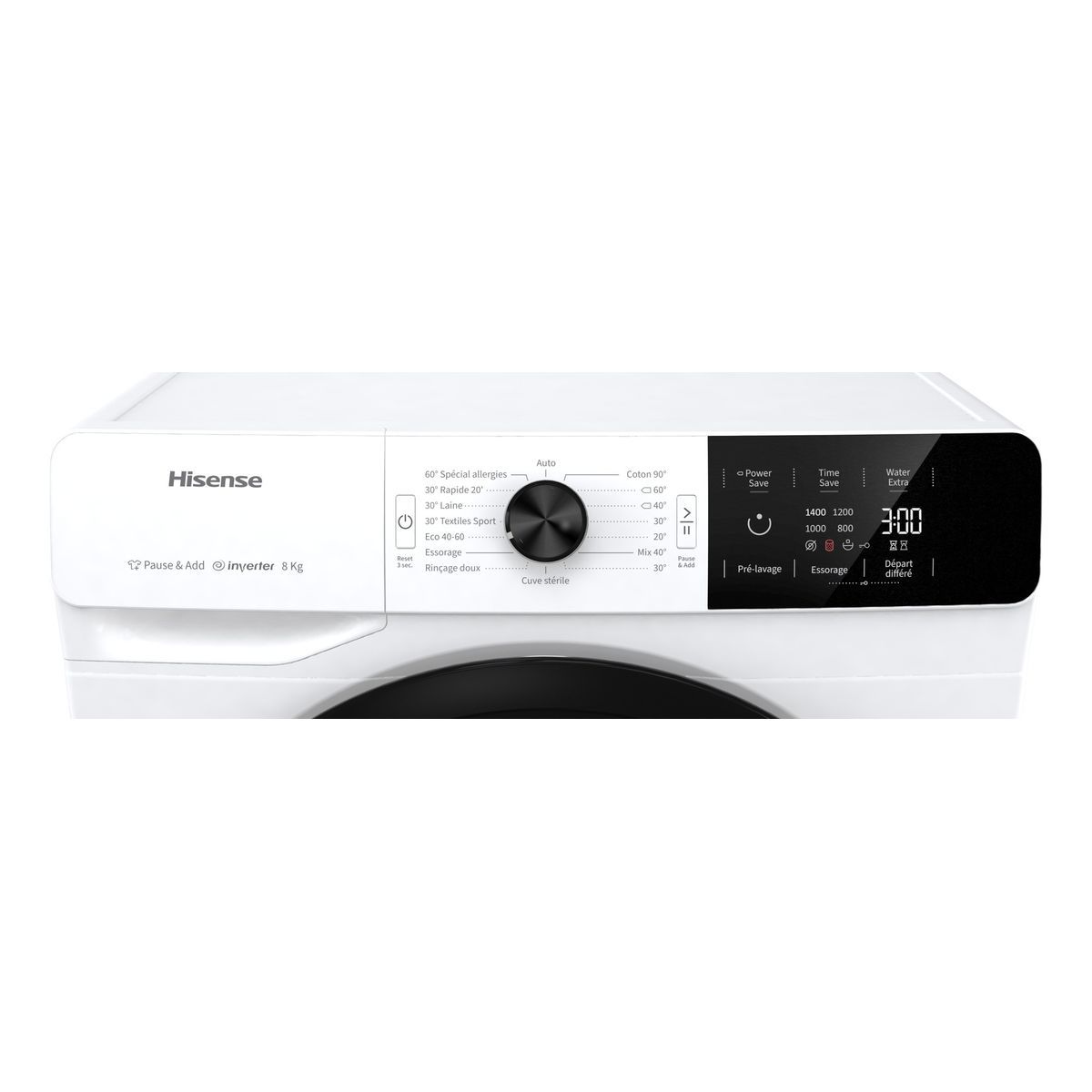 HISENSE Lave linge hublot HWGE8141V, 8 kg, 1400 T/min, B