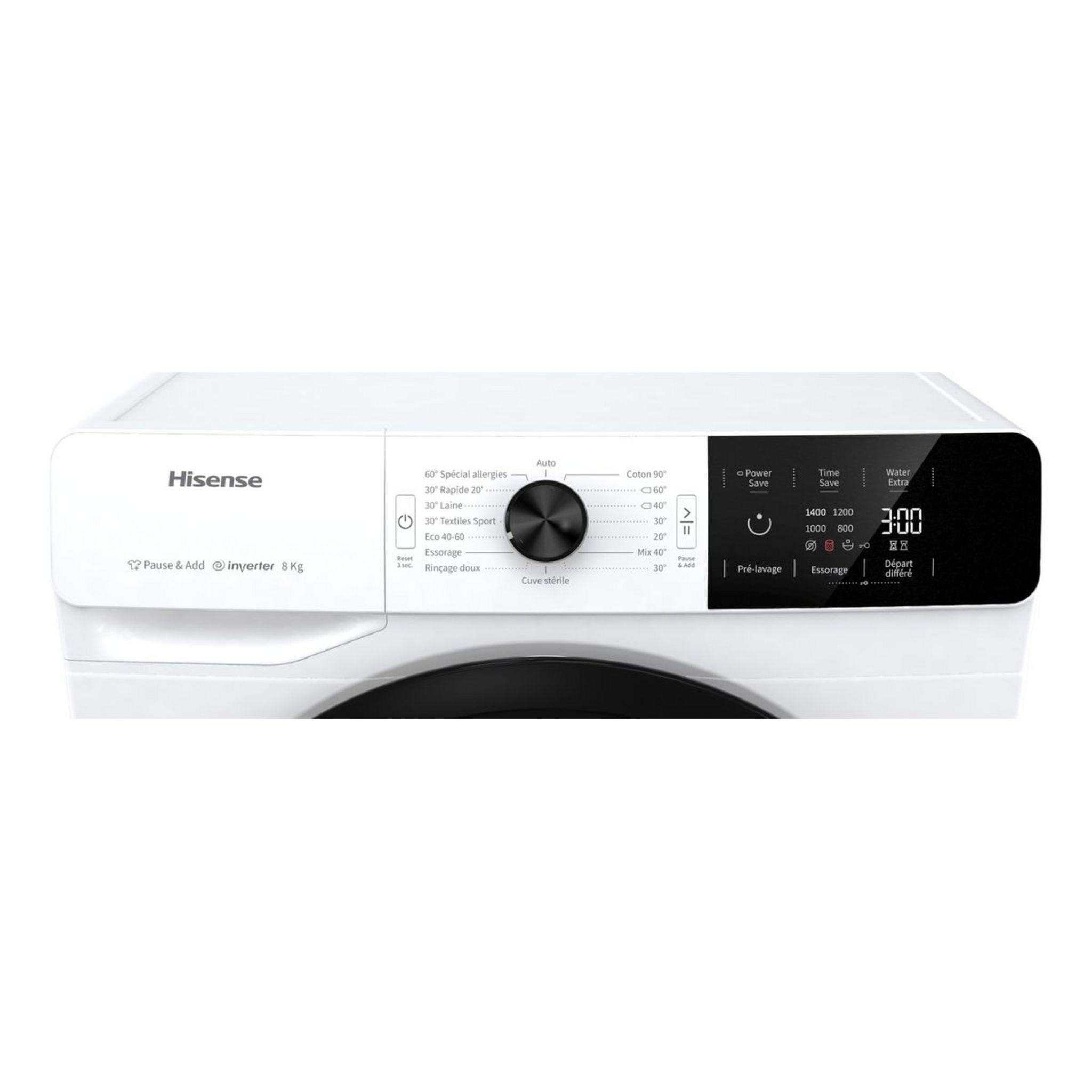 Voir la diapositive 4 : HISENSE Lave linge hublot HWGE8141V, 8 kg, 1400 T/min, B