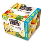 CHARLES & ALICE Spécialité pommes bananes vanille pommes sans sucres ajoutés 8x100g