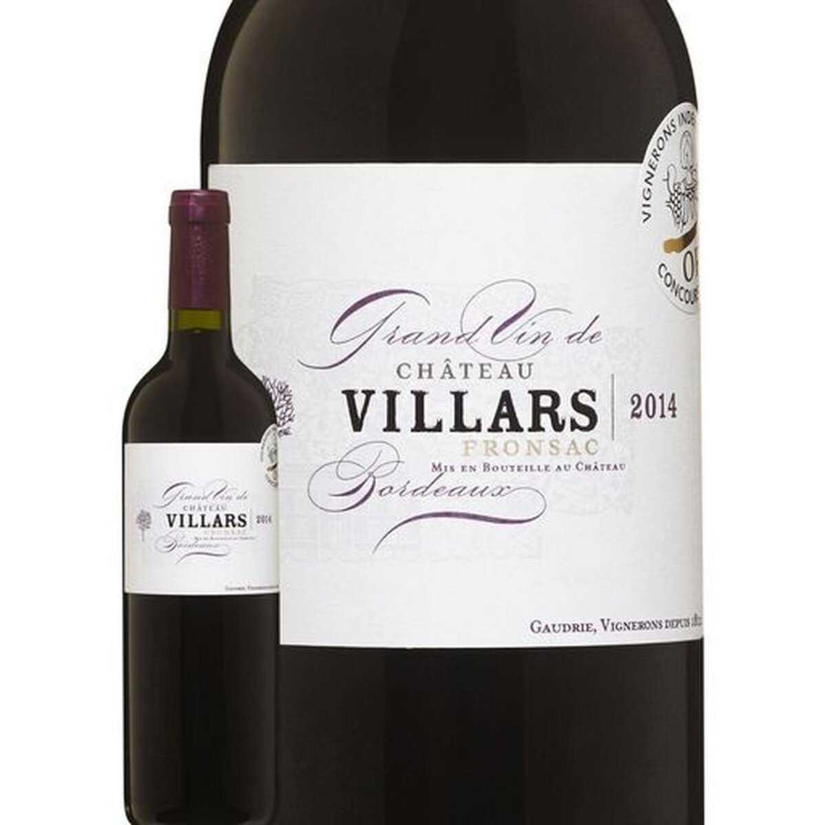 Vin rouge AOP Fronsac Château Villars 2014 75cl