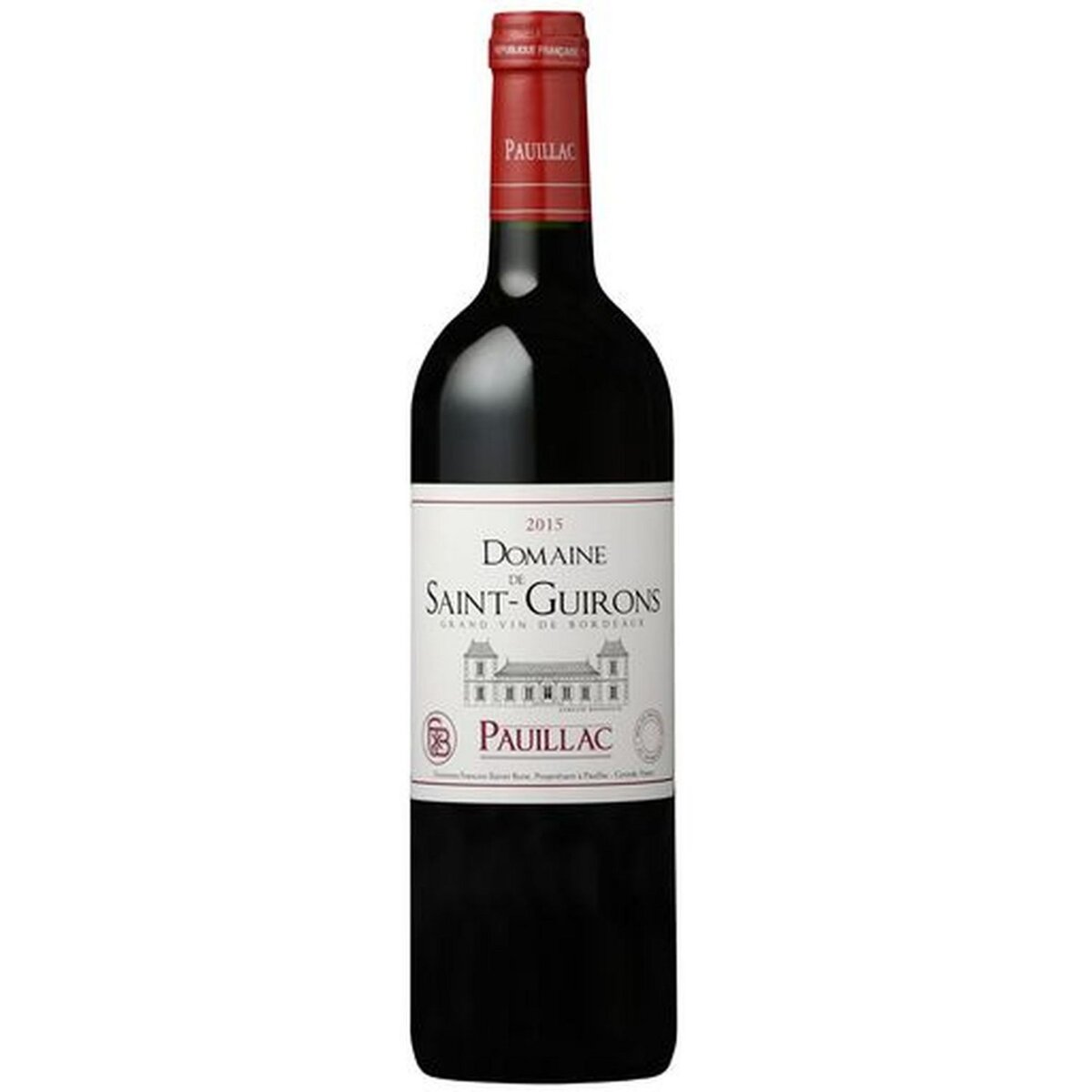 Vin rouge AOP Pauillac Domaine Saint-Guirons 2015 75cl