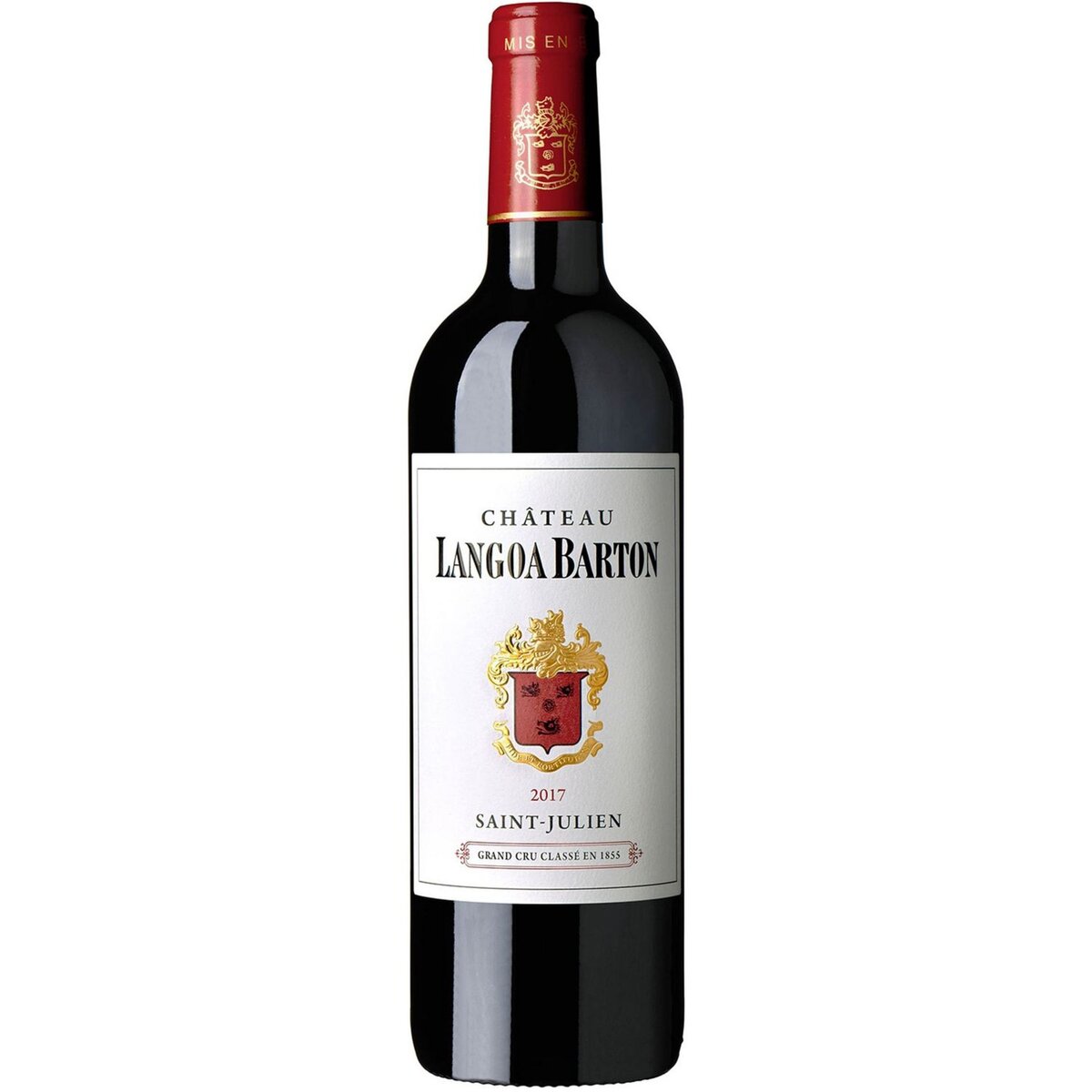 Vin rouge AOP Saint Julien Château Langoa Barton Grand Cru Classé 2017 75cl