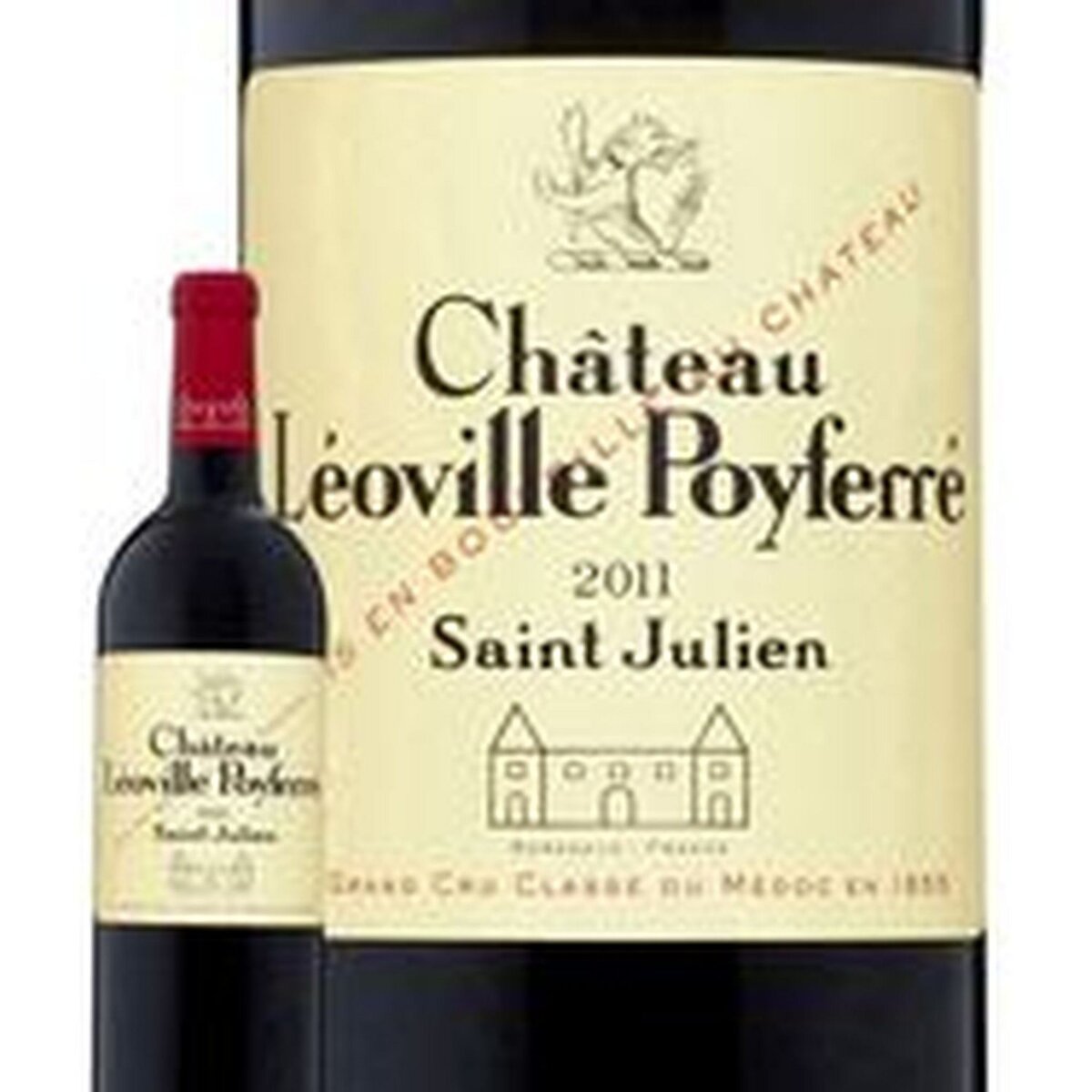 Vin rouge AOP Saint-Julien 2ème Grand Cru Classé Château Léoville Poyferré 2011 75cl