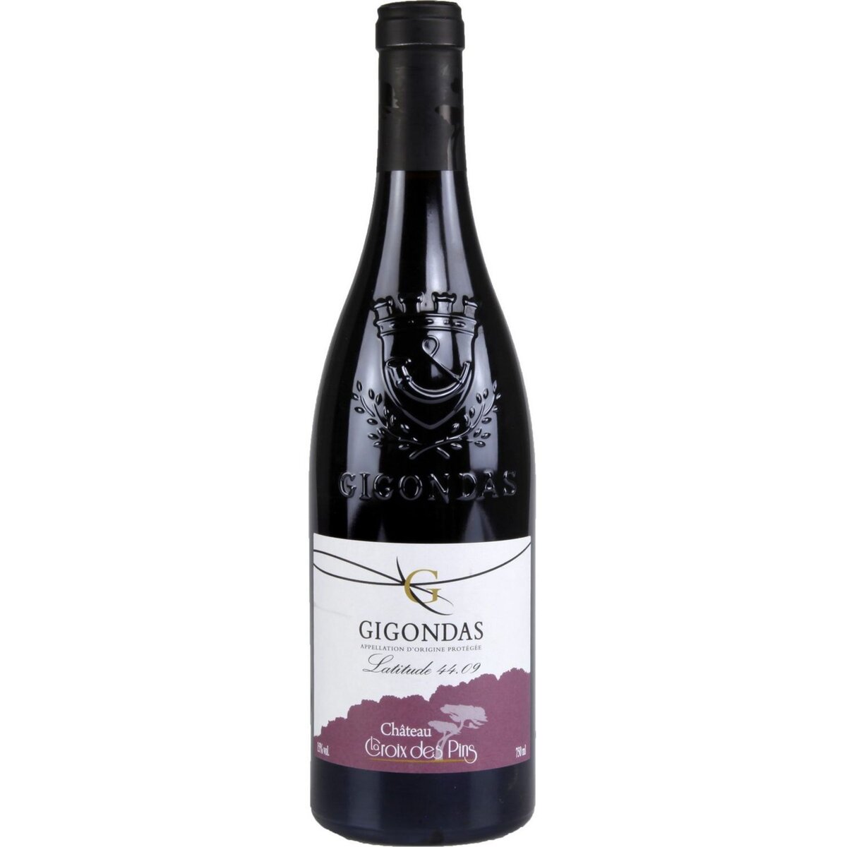 Vin rouge AOP Gigondas bio Château La Croix des Pins Cuvée Les Dessous des Dentelles 75cl