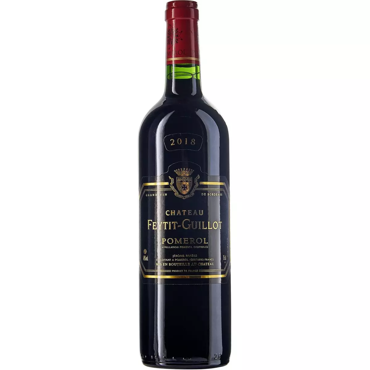 Vin rouge AOP Pomerol Château Feytit Guillot 2018 75cl
