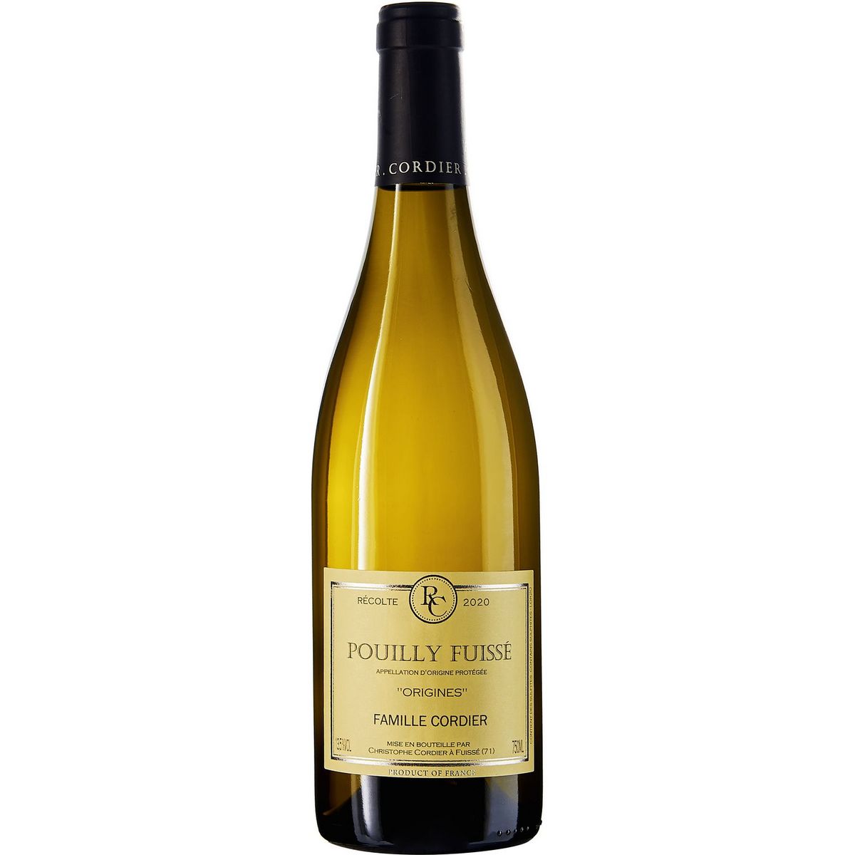 AOP Pouilly Fuissé Origines Famille Cordier blanc 2020 75cl