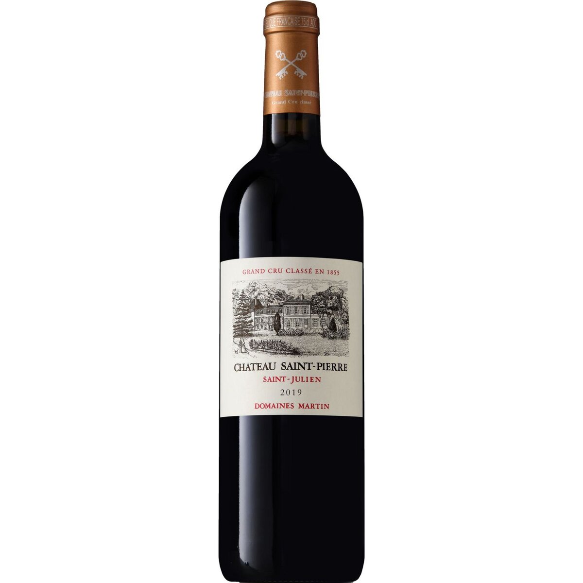 Vin rouge AOP Saint-Julien Château Saint Pierre grand cru classé 2019 75cl