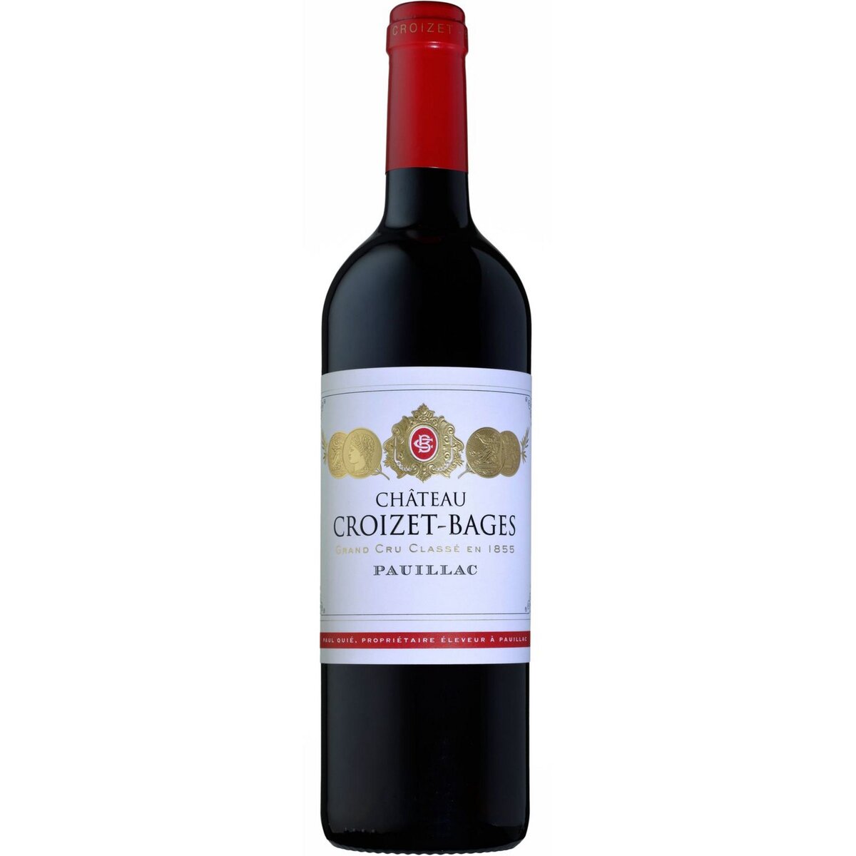 Vin rouge AOP Pauillac Château Croizet Bages grand cru classé 2019 75cl