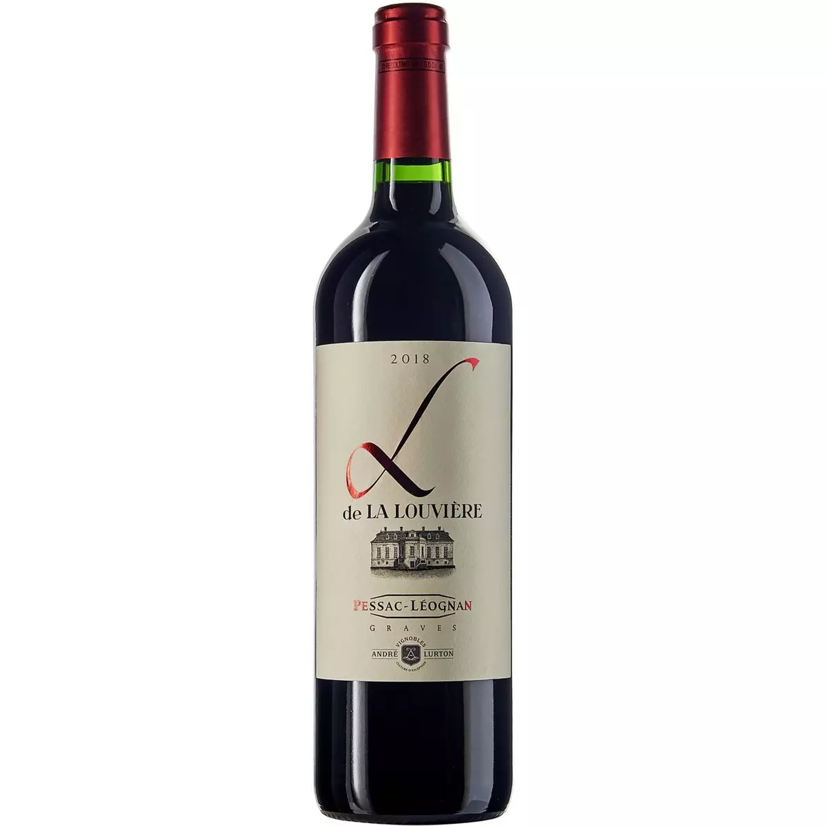 Vin rouge AOP Pessac-Léognan L de la Louvière second vin du Château La Louvière HVE 2018 75cl