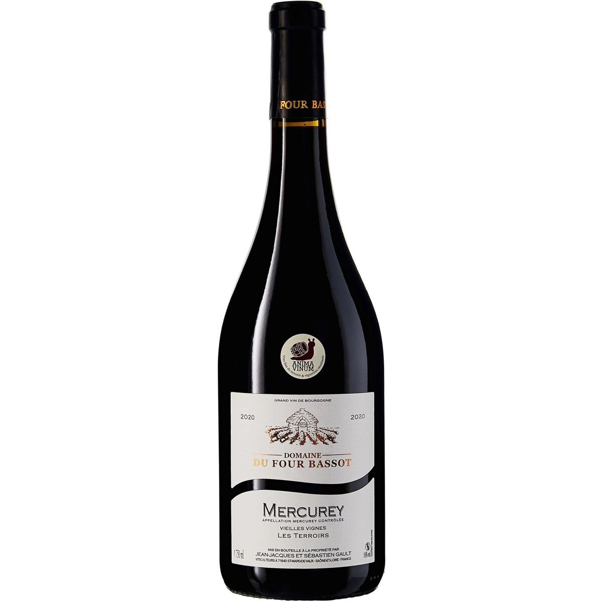 Vin rouge AOP Mercurey Les Terroirs Domaine du Four Bassot 2020 75cl