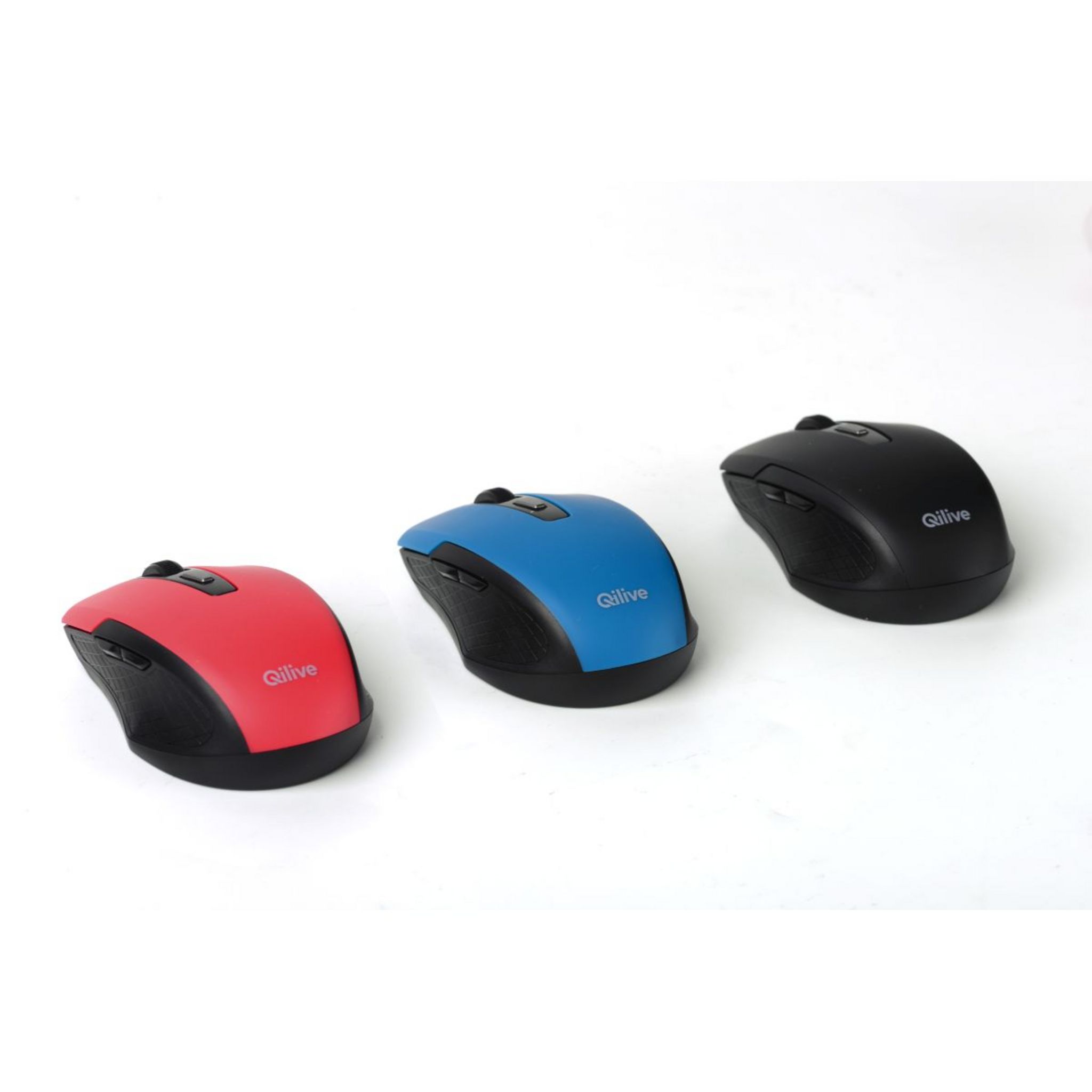 Voir la diapositive 3 : QILIVE Souris sans fil - Bleue