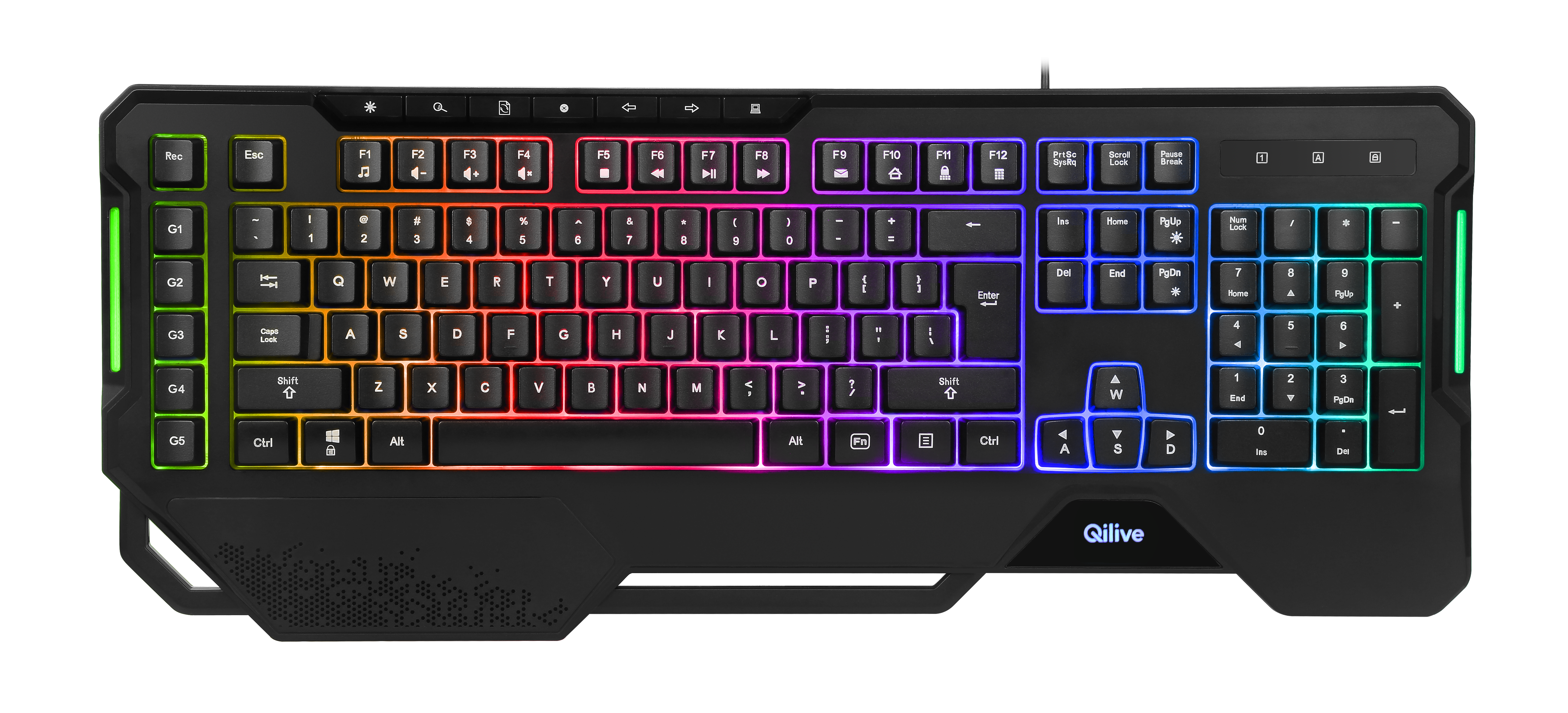 Voir la diapositive 5 : QILIVE Clavier gamer B Q.3652 - Noir