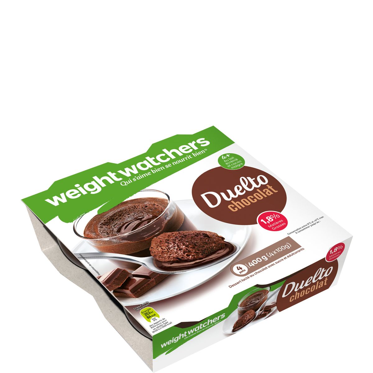 WEIGHT WATCHERS Weight Watchers Duelto chocolat 4x100g