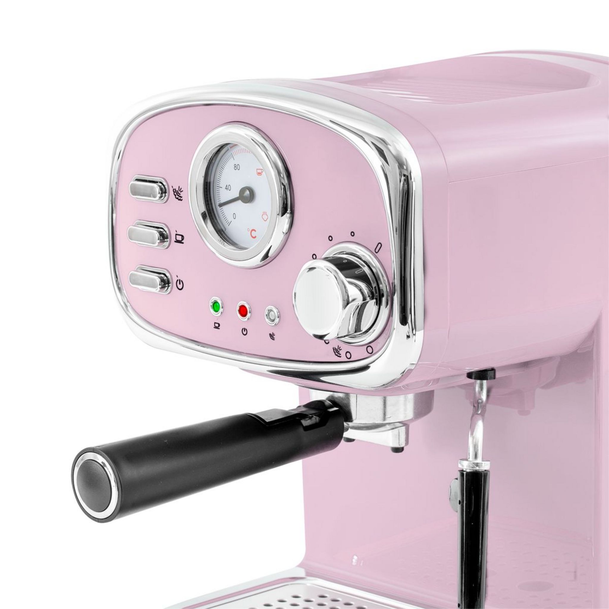 Voir la diapositive 3 : KITCHENCOOK Machine à expresso LITTLE ITALY - Rose